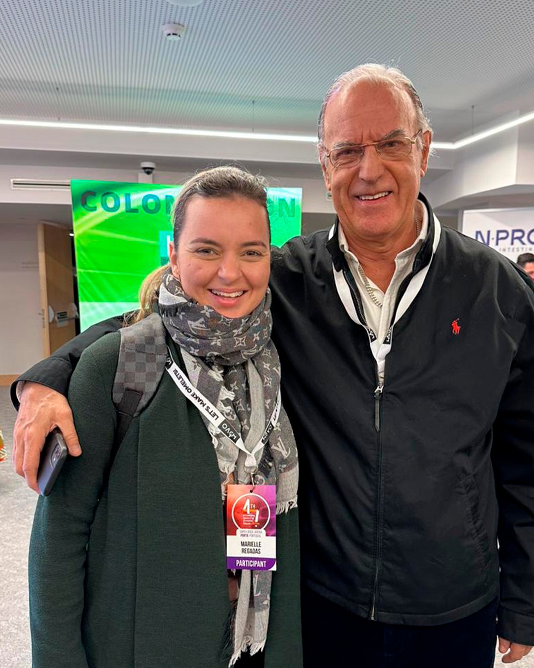 Dra. Marielle Regadas em evento com o Dr. Lair Ribeiro